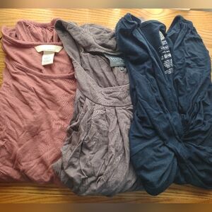 Three nursing tops